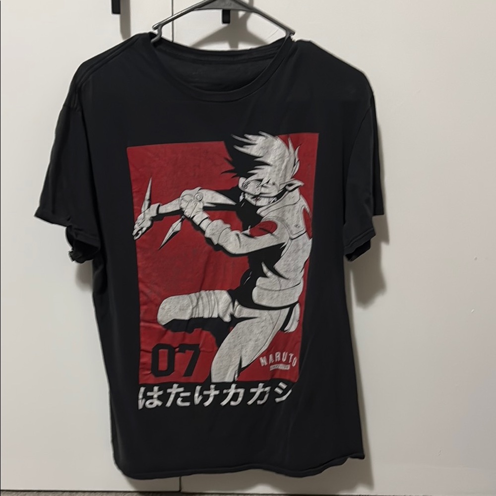 Black Kakashi Graphic T-Shirt